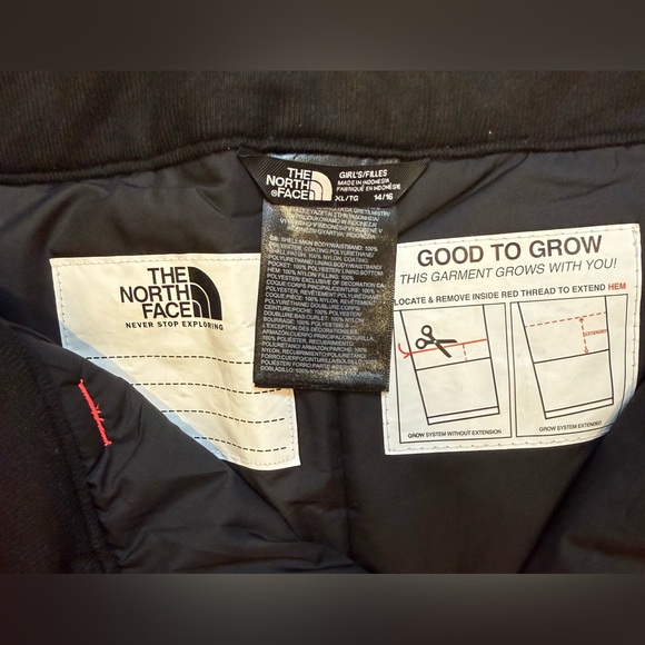 NWTs The North Face Girls Freedom Insulated Ski Pant. Radiant Poppy. XL (14/16) - Picture 7 of 14